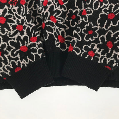 【中古品】【メンズ】 SYUMAN. シュウマン YO23AW-08 LE REVE DU PAPILLON SWEATER 140-260413-ky-07-fuzh サイズ：F カラー：ブラック 総柄 万代Net店