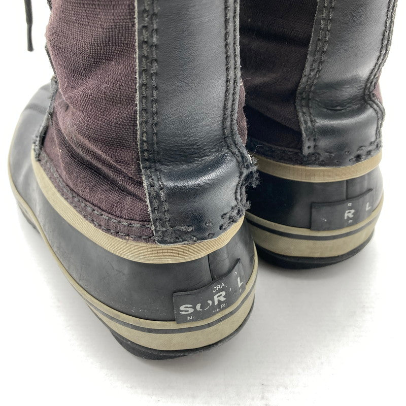 【中古品】【レディース】 SOREL ソレル NL1005-011 CARIBOU カリブー スノーブーツ ウィンターブーツ 靴 167-260929-vt-88-fuzh サイズ：24.5cm カラー：ブラック 万代Net店