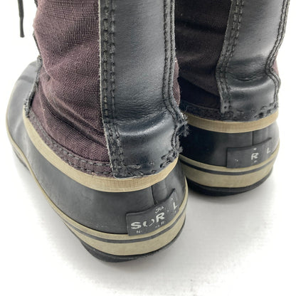 【中古品】【レディース】 SOREL ソレル NL1005-011 CARIBOU カリブー スノーブーツ ウィンターブーツ 靴 167-260929-vt-88-fuzh サイズ：24.5cm カラー：ブラック 万代Net店