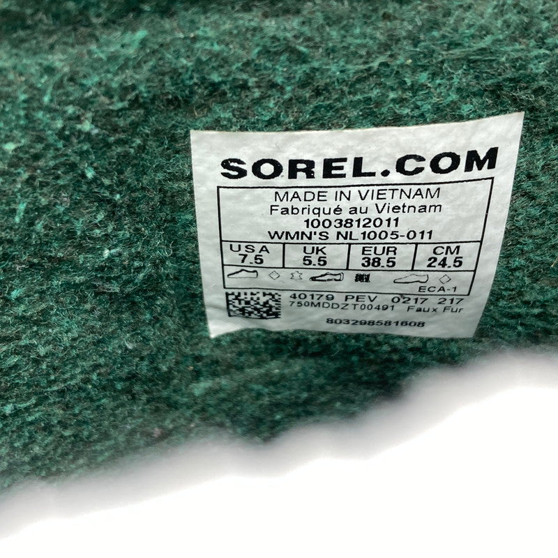 【中古品】【レディース】 SOREL ソレル NL1005-011 CARIBOU カリブー スノーブーツ ウィンターブーツ 靴 167-260929-vt-88-fuzh サイズ：24.5cm カラー：ブラック 万代Net店