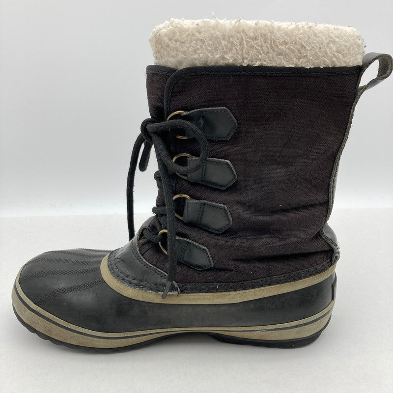 【中古品】【レディース】 SOREL ソレル NL1005-011 CARIBOU カリブー スノーブーツ ウィンターブーツ 靴 167-260929-vt-88-fuzh サイズ：24.5cm カラー：ブラック 万代Net店