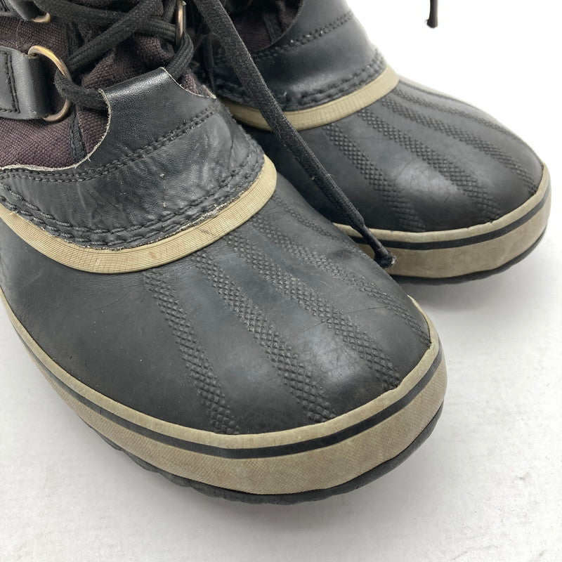 【中古品】【レディース】 SOREL ソレル NL1005-011 CARIBOU カリブー スノーブーツ ウィンターブーツ 靴 167-260929-vt-88-fuzh サイズ：24.5cm カラー：ブラック 万代Net店