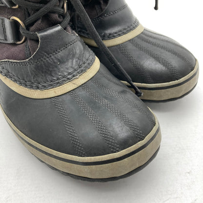 【中古品】【レディース】 SOREL ソレル NL1005-011 CARIBOU カリブー スノーブーツ ウィンターブーツ 靴 167-260929-vt-88-fuzh サイズ：24.5cm カラー：ブラック 万代Net店