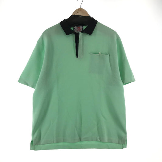 【中古品】【メンズ】 SON OF THE CHEESE サノバチーズ SC2110-KN02 CLERIC POLO ポロシャツ ロカビリー ストリート スケート 142-260413-ky-08-fuzh サイズ：M カラー：ミント/ブラック 万代Net店