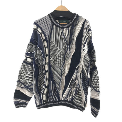 【中古品】【メンズ】 TUNDRA 3D ツンドラ ニット 145-260416-ky-03-fuz サイズ：M カラー：ネイビー 万代Net店