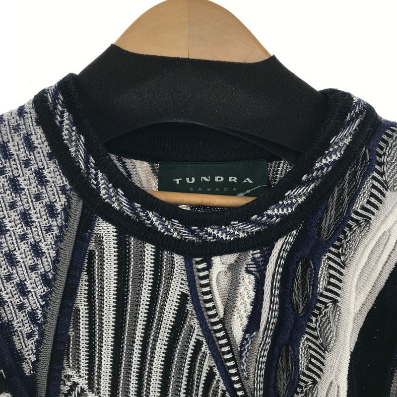 【中古品】【メンズ】 TUNDRA 3D ツンドラ ニット 145-260416-ky-03-fuz サイズ：M カラー：ネイビー 万代Net店