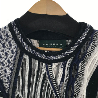 【中古品】【メンズ】 TUNDRA 3D ツンドラ ニット 145-260416-ky-03-fuz サイズ：M カラー：ネイビー 万代Net店