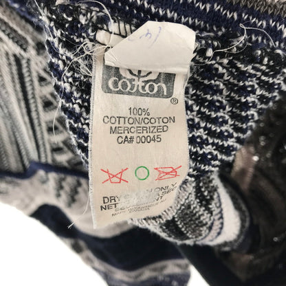 【中古品】【メンズ】 TUNDRA 3D ツンドラ ニット 145-260416-ky-03-fuz サイズ：M カラー：ネイビー 万代Net店