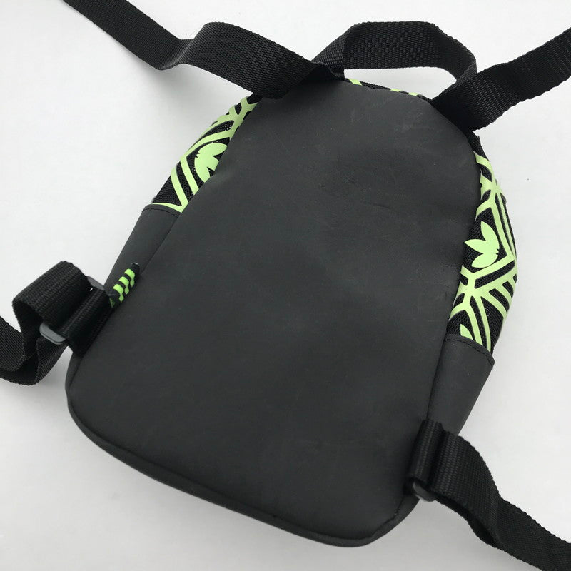 【中古品】【メンズ】 adidas アディダス メッシュ ミニリュック ミニバッグパック カバン 188-261013-vt-94-fuzh カラー：ブラック/グリーン 万代Net店