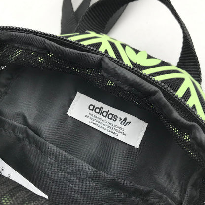 【中古品】【メンズ】 adidas アディダス メッシュ ミニリュック ミニバッグパック カバン 188-261013-vt-94-fuzh カラー：ブラック/グリーン 万代Net店