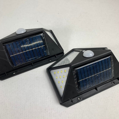 【現状渡し品】 動感センサー搭載 100LED ソーラー 充電 ライト 2コ セット まとめ 101-260415-mh-07-fuz 万代Net店