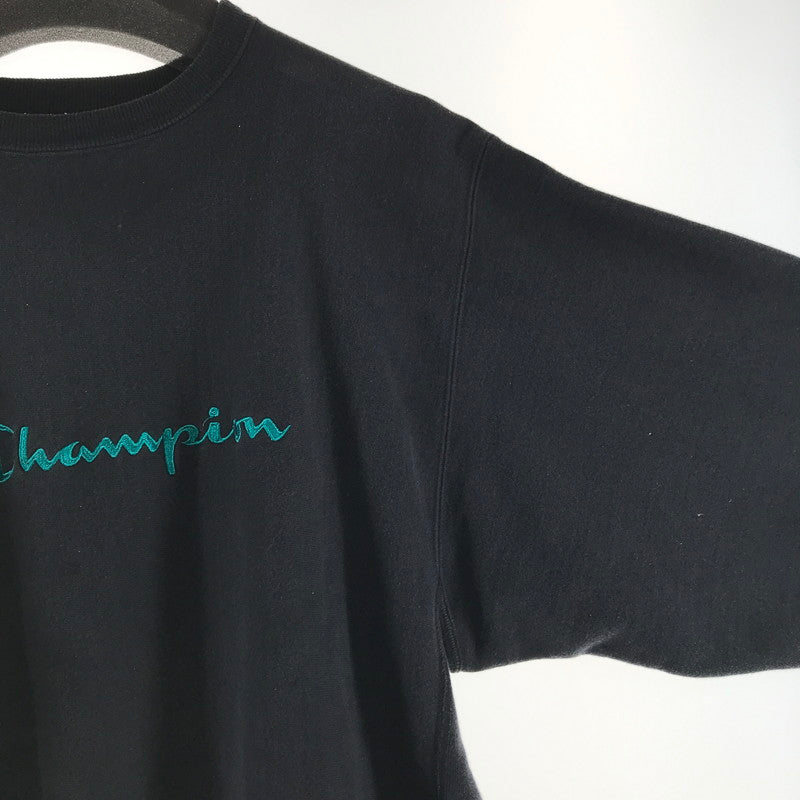 【中古品】【メンズ】 CHAMPION チャンピョン 90`S REVERSEWEAVE CREWNECK リバースウィーブ クルーネック 145-260416-ky-06-fuz サイズ：XXL カラー：ブラック 万代Net店