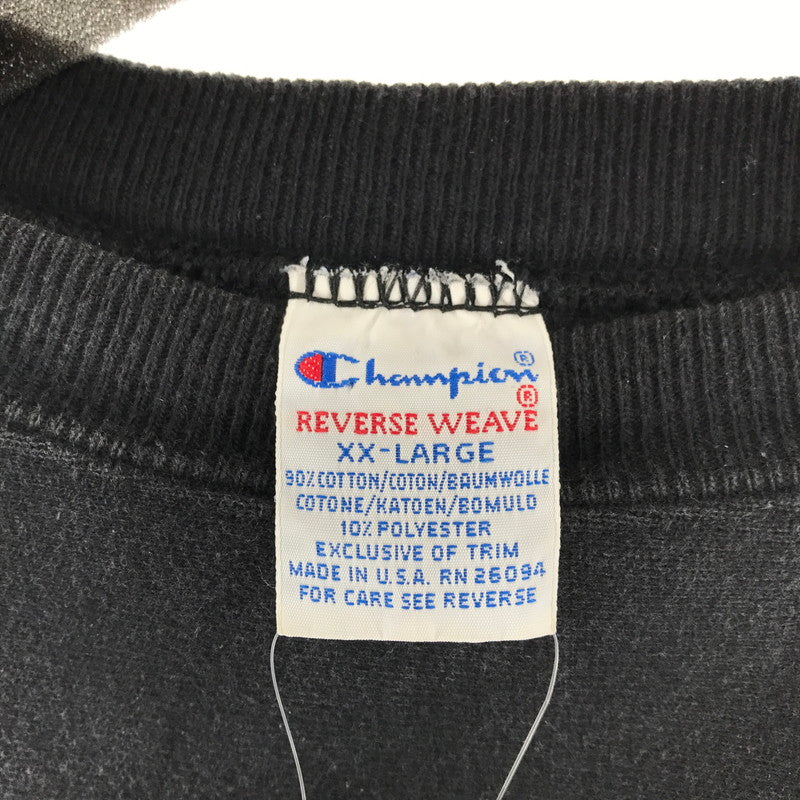 【中古品】【メンズ】 CHAMPION チャンピョン 90`S REVERSEWEAVE CREWNECK リバースウィーブ クルーネック 145-260416-ky-06-fuz サイズ：XXL カラー：ブラック 万代Net店