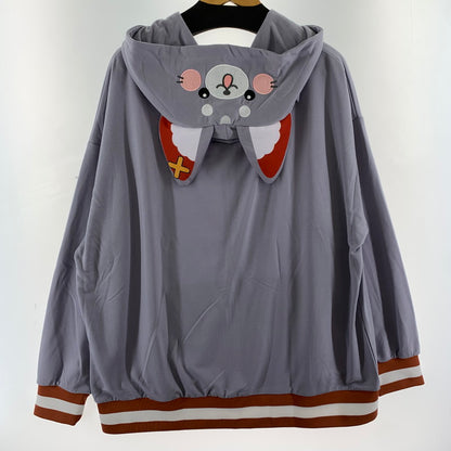 【中古美品】【レディース】 ホロライブ Lovery Okaburi Mascot Series vol.2 ラブリーおかぶりマスコットシリーズ 大神ミオ 053-260603-ny-04-fuzh サイズ：L カラー：うすむらさき 万代Net店