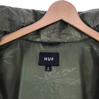 【中古品】【メンズ】 HUF ハフ STANDARD PUFFER JACKET スタンダード パファージャケット 142-260417-ky-02-fuz サイズ：S カラー：カーキ 万代Net店