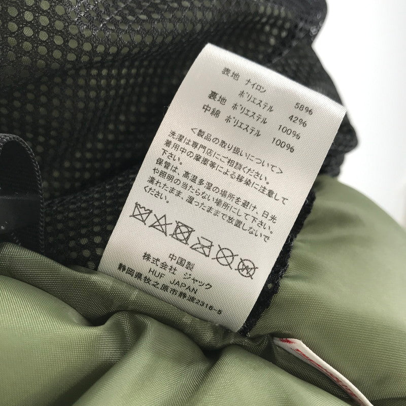 【中古品】【メンズ】 HUF ハフ STANDARD PUFFER JACKET スタンダード パファージャケット 142-260417-ky-02-fuz サイズ：S カラー：カーキ 万代Net店