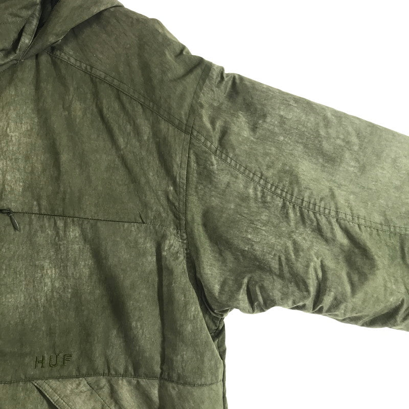 【中古品】【メンズ】 HUF ハフ STANDARD PUFFER JACKET スタンダード パファージャケット 142-260417-ky-02-fuz サイズ：S カラー：カーキ 万代Net店