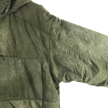 【中古品】【メンズ】 HUF ハフ STANDARD PUFFER JACKET スタンダード パファージャケット 142-260417-ky-02-fuz サイズ：S カラー：カーキ 万代Net店