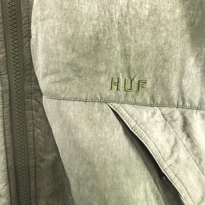 【中古品】【メンズ】 HUF ハフ STANDARD PUFFER JACKET スタンダード パファージャケット 142-260417-ky-02-fuz サイズ：S カラー：カーキ 万代Net店
