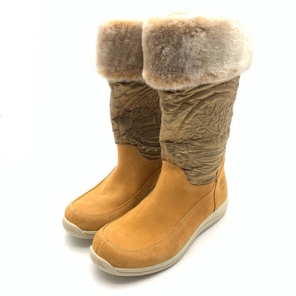 【中古品】【レディース】 TIMBERLAND HOLLYBELLY TALL PULL-ON BOOT ティンバーランド ロングブーツ シューズ 靴 167-260726-gm-45-fuzh サイズ：23.5cm カラー：キャメル 万代Net店
