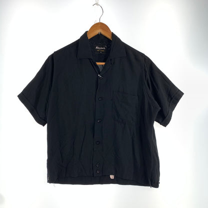 【中古品】【メンズ】 KING LOUIE キング ルイ 50~60S VALLEY METAL 半袖 ボーリング シャツ トップス 古着 145-260608-mh-07-fuzh サイズ：M カラー：ブラック 万代Net店
