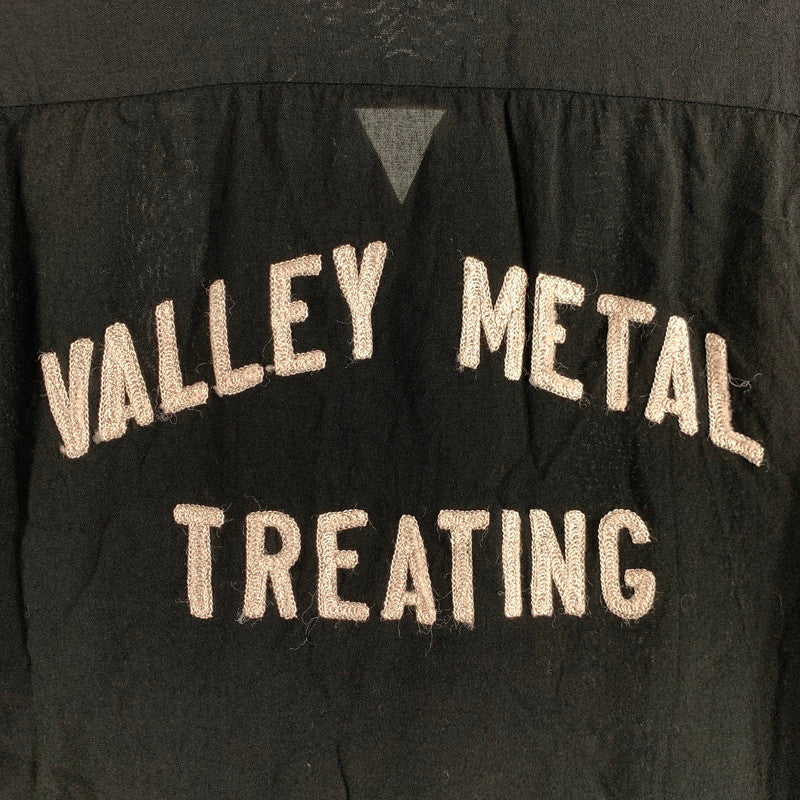 【中古品】【メンズ】 KING LOUIE キング ルイ 50~60S VALLEY METAL 半袖 ボーリング シャツ トップス 古着 145-260608-mh-07-fuzh サイズ：M カラー：ブラック 万代Net店
