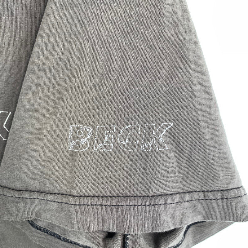 【中古品】【メンズ】 BECK ベック GLOBAL SELECT バンド USED 半袖 Tシャツ 90S トップス 古着 145-260608-mh-04-fuzh サイズ：不明 カラー：グレージュ 万代Net店