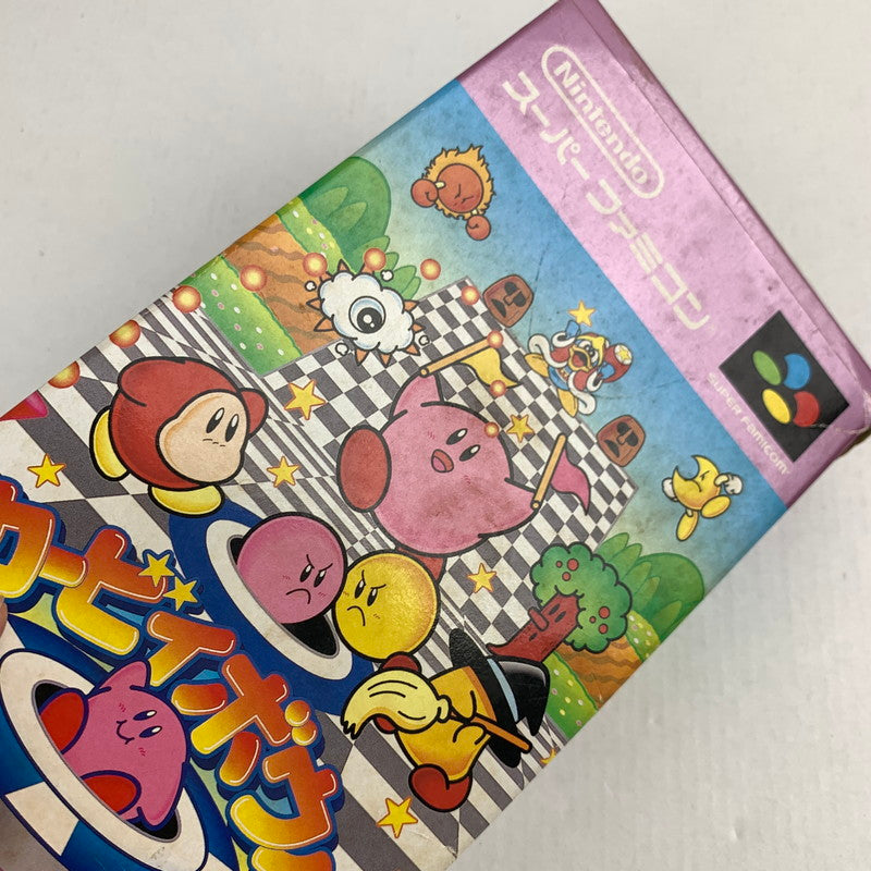 【中古品】 SFC カービィボウル スーパーファミコン レトロゲーム 動作確認済 ※ソフト日焼け・取説・箱傷み 023-260718-io-49-fuzh 万代Net店