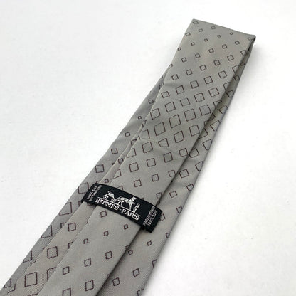 【中古品】【メンズ】 HERMES エルメス シルクネクタイ ひし形総柄 ブランド 小物 古着 183-260425-gm-31-fuz 万代Net店