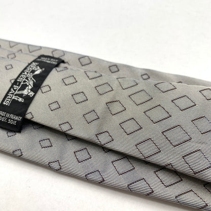 【中古品】【メンズ】 HERMES エルメス シルクネクタイ ひし形総柄 ブランド 小物 古着 183-260425-gm-31-fuz 万代Net店