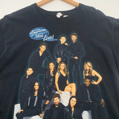 【中古品】【メンズ】 AMERICAN IDOL LIVE TOUR 2010 SS TEE アメリカン・アイドル ライブツアー 半袖Tシャツ カットソー ブランド 古着 145-260725-gm-01-fuzh サイズ：L カラー：ブラック 万代Net店