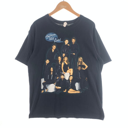 【中古品】【メンズ】 AMERICAN IDOL LIVE TOUR 2010 SS TEE アメリカン・アイドル ライブツアー 半袖Tシャツ カットソー ブランド 古着 145-260725-gm-01-fuzh サイズ：L カラー：ブラック 万代Net店