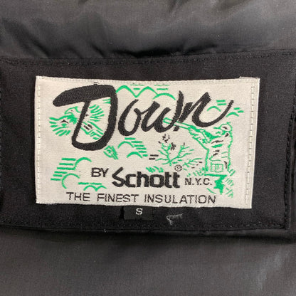 【中古品】【メンズ】 SCHOTT ショット 3142051 DOWN JACKET ダウンジャケット 145-260422-ny-04-fuz サイズ：S カラー：ブラック 万代Net店