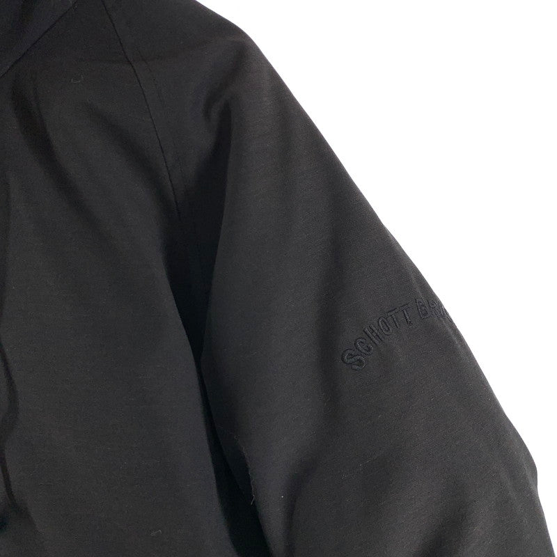 【中古品】【メンズ】 SCHOTT ショット 3142051 DOWN JACKET ダウンジャケット 145-260422-ny-04-fuz サイズ：S カラー：ブラック 万代Net店