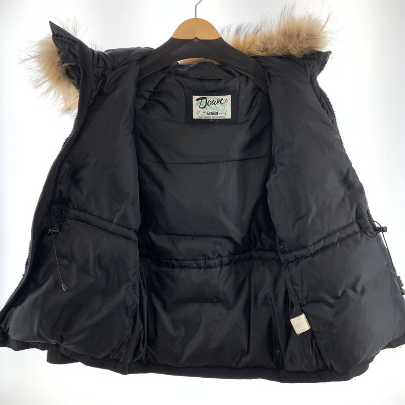 【中古品】【メンズ】 SCHOTT ショット 3142051 DOWN JACKET ダウンジャケット 145-260422-ny-04-fuz サイズ：S カラー：ブラック 万代Net店