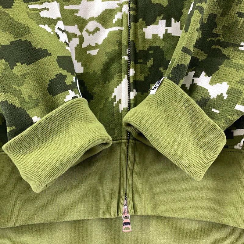 【中古品】【メンズ】 A BATHING APE ア ベイシング エイプ MULTI PIXEL CAMO SHARK REGULAR FIT FULL ZIP HOODIE 26SS フーディー パーカ グリーン メンズ Lサイズ タグ付き 142-260424-io-05-fuzh 万代Net店