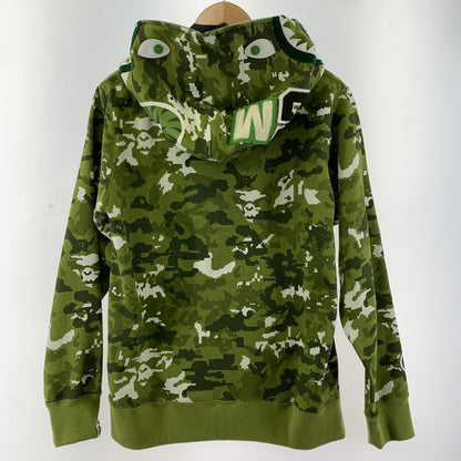 【中古品】【メンズ】 A BATHING APE ア ベイシング エイプ MULTI PIXEL CAMO SHARK REGULAR FIT FULL ZIP HOODIE 26SS フーディー パーカ グリーン メンズ Lサイズ タグ付き 142-260424-io-05-fuzh 万代Net店