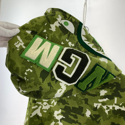 【中古品】【メンズ】 A BATHING APE ア ベイシング エイプ MULTI PIXEL CAMO SHARK REGULAR FIT FULL ZIP HOODIE 26SS フーディー パーカ グリーン メンズ Lサイズ タグ付き 142-260424-io-05-fuzh 万代Net店