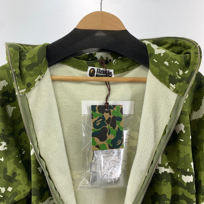 【中古品】【メンズ】 A BATHING APE ア ベイシング エイプ MULTI PIXEL CAMO SHARK REGULAR FIT FULL ZIP HOODIE 26SS フーディー パーカ グリーン メンズ Lサイズ タグ付き 142-260424-io-05-fuzh 万代Net店