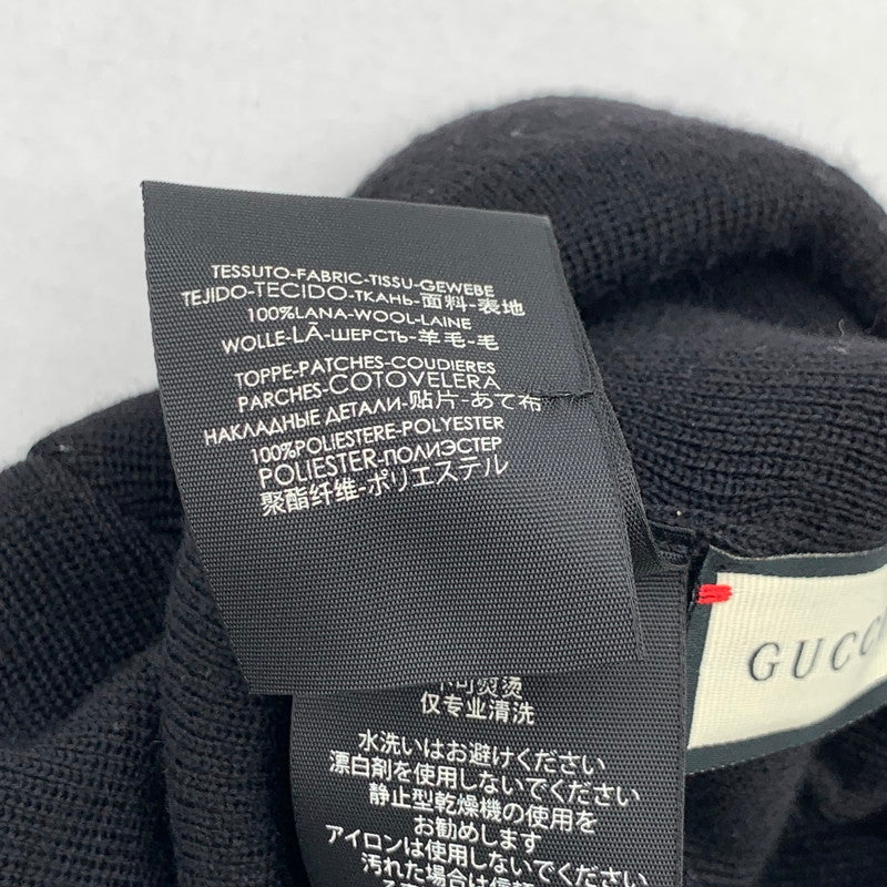 【中古品】【メンズ/レディース】 ニットキャップ ブランド 帽子 ひし形ロゴ 183-260425-gm-24-fuz サイズ：M カラー：ブラック 万代Net店