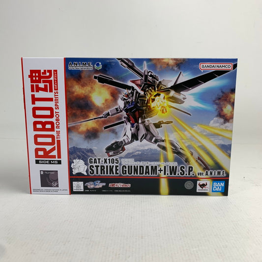 【中古美品】 未開封 ROBOT魂 ＜SIDE MS＞ GAT-X105 ストライクガンダム(再生機)+I.W.S.P. ver. A.N.I.M.E. 056-260702-ky-10-fuzh 万代Net店