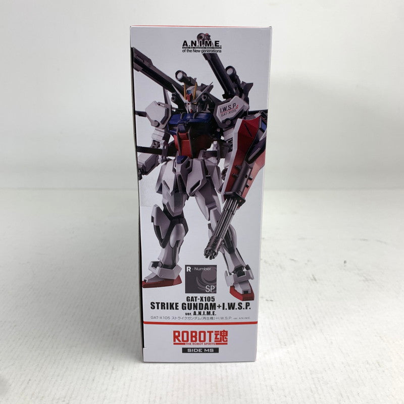 【中古美品】 未開封 ROBOT魂 ＜SIDE MS＞ GAT-X105 ストライクガンダム(再生機)+I.W.S.P. ver. A.N.I.M.E. 056-260702-ky-10-fuzh 万代Net店