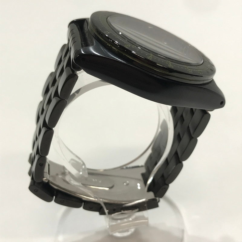 【中古品】【メンズ】 NANO UNIVERSE ナノユニバース×STAG クロノグラフ クォーツ 時計 腕時計 BLACK 本体のみ ※キズ・色褪せあり 197-261014-io-01-fuzh カラー：ブラック 万代Net店