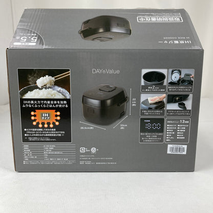 【中古美品】 NITORI ニトリ IH 炊飯ジャー 炊飯器 5.5合炊き BC2G02BK DAY Value 098-260425-mh-02-fuz 万代Net店
