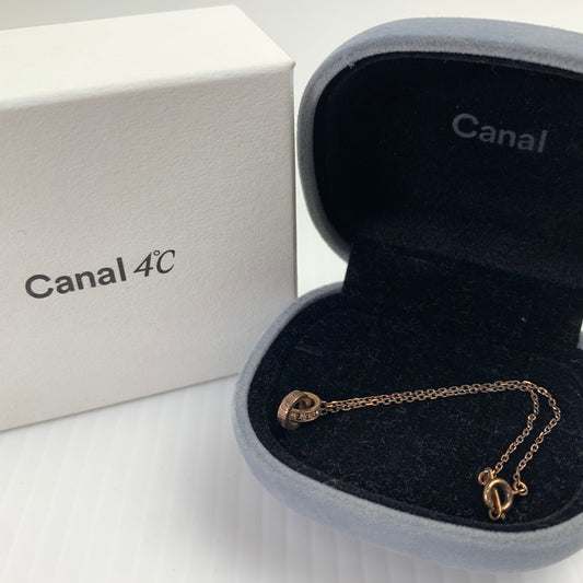 【中古品】【レディース】 CANAL 4℃ ダブルリングブレスレット アクセサリー ケース・箱付き ※使用感あり・ケース傷みあり 192-261013-io-21-fuzh カラー：ゴールド 万代Net店