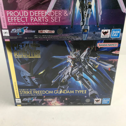 【中古美品】 未開封 METAL ROBOT魂 SIDE MS ストライクフリーダムガンダム弐式+プラウドディフェンダー＆エフェクトパーツセット+光の翼＆ハイマットフルバーストエフェクトセット 056-260528-ky-01-fuzh 万代Net店