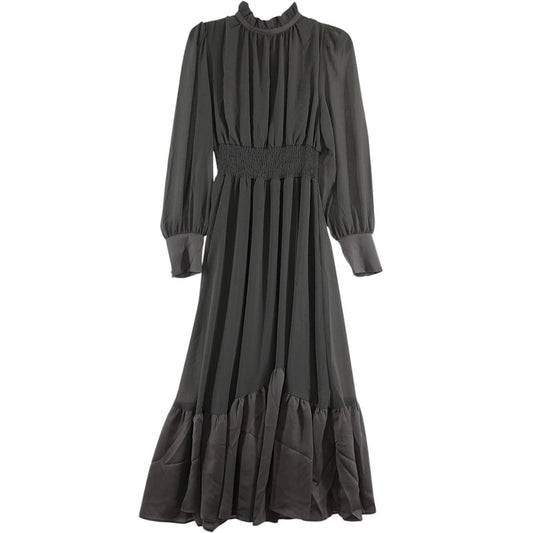 【中古品】【レディース】 RIENDA リエンダ ワンピース GRAY フリーサイズ 110EA633-1850 シフォン ワンピ 女性用 上品 170-261018-io-11-fuzh サイズ：F カラー：グレー 万代Net店