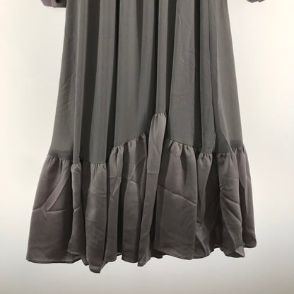 【中古品】【レディース】 RIENDA リエンダ ワンピース GRAY フリーサイズ 110EA633-1850 シフォン ワンピ 女性用 上品 170-261018-io-11-fuzh サイズ：F カラー：グレー 万代Net店