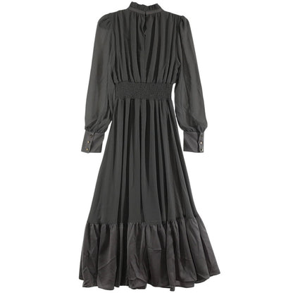 【中古品】【レディース】 RIENDA リエンダ ワンピース GRAY フリーサイズ 110EA633-1850 シフォン ワンピ 女性用 上品 170-261018-io-11-fuzh サイズ：F カラー：グレー 万代Net店