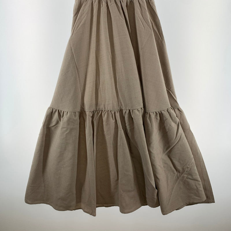 【中古美品】【レディース】 RIENDA リエンダ フレアワンピース 170-260424-ky-15-fuzh サイズ：M カラー：ベージュ 万代Net店